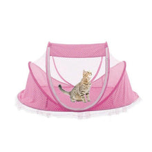 Load image into Gallery viewer, Summer Cat Tent Home Small Dog Kennel Cooling Mat Breeding House Delivery Room For Pets Summer Sleeping Bed Blue Pink New