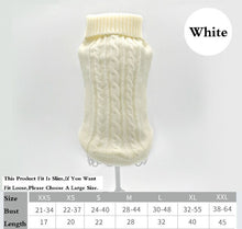 Load image into Gallery viewer, Winter Solid Pet Clothing Sweater Coat Fit Slim Cat Costume Puppy Dog Jacket Chichuachua Pet Outfit Pullover Knitted Size XS-XXL