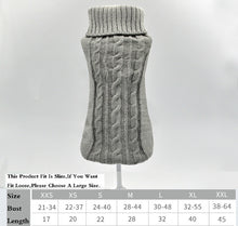 Load image into Gallery viewer, Winter Solid Pet Clothing Sweater Coat Fit Slim Cat Costume Puppy Dog Jacket Chichuachua Pet Outfit Pullover Knitted Size XS-XXL
