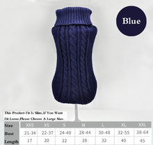 Load image into Gallery viewer, Winter Solid Pet Clothing Sweater Coat Fit Slim Cat Costume Puppy Dog Jacket Chichuachua Pet Outfit Pullover Knitted Size XS-XXL