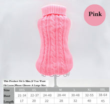 Load image into Gallery viewer, Winter Solid Pet Clothing Sweater Coat Fit Slim Cat Costume Puppy Dog Jacket Chichuachua Pet Outfit Pullover Knitted Size XS-XXL