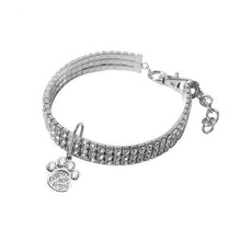 Load image into Gallery viewer, Pet crystal collar Kitten necklace Pet Pendant Shiny Bright Heart Shaped Crystal Diamond Decoration Accessories for Teddy