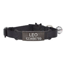 Load image into Gallery viewer, Personalized ID Free Engraving Cat Collar Safety Breakaway Small Dog Cute Nylon Adjustable for Puppy Kittens Necklace