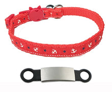 Load image into Gallery viewer, Personalized ID Free Engraving Cat Collar Safety Breakaway Small Dog Cute Nylon Adjustable for Puppy Kittens Necklace