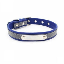Load image into Gallery viewer, Reflective Leather Customized Cat Collar Personalized ID Collar Engrave Name Phone Number Free Engraving For Puppy Chihuahua 15