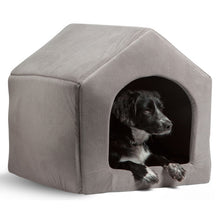 Load image into Gallery viewer, Home Shape Foldable Pet Cat Cave House Cat Kitten Bed Cama Para Cachorro Soft Winter Warm Dogs Kennel Nest Dog Cat