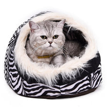 Load image into Gallery viewer, Home Shape Foldable Pet Cat Cave House Cat Kitten Bed Cama Para Cachorro Soft Winter Warm Dogs Kennel Nest Dog Cat