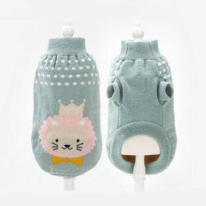 Pet Dog Cat Clothing Winter Autumn Warm Cat Knitted Sweater Jumper Puppy Pug Coat Clothes Pullover Knitted Shirt Kitten Clothes