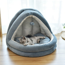 Load image into Gallery viewer, Warm Puppy House For Small Dog Cat Sleeping Kennel Soft Home Pet Cats Bed Nest Washable Dogs Mat Pets House Nest Mat Bed Product