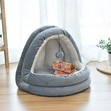 Load image into Gallery viewer, Warm Puppy House For Small Dog Cat Sleeping Kennel Soft Home Pet Cats Bed Nest Washable Dogs Mat Pets House Nest Mat Bed Product