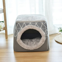 Load image into Gallery viewer, Benepaw Warm Soft Cat House Comfortable Removable Anti-slip Windproof Kitten Bed House Safe Washable Pet Home Cave Puppy