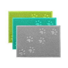 Load image into Gallery viewer, Hot Cute Dog Home Pet Footprints Shape Feeding Water Food Dish Tray Cat Bowl Mat Placemat Wipe Clean Floor PVC