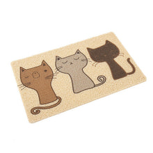 Load image into Gallery viewer, 40*60cm Home Cat Puppy Placemat Cleaning Carpet PVC Elastic Fiber Mat Claws Pet Sleeping Pad Cartoon Pattern