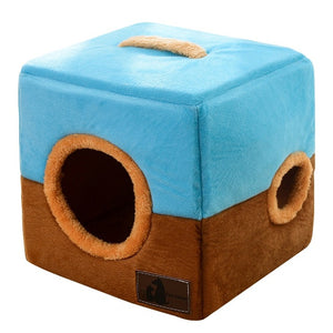 Funny Pet Cat Bed House Mat Home for Small Medium Dogs Cats Bed Soft Warm and Comfortable Cotton Material Pet Cat Bed Mat Kennel