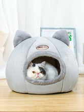 Load image into Gallery viewer, Warm Home for Cat Bed Cat Mat Sleep Cat House Kitten Closed Kitten Blanket Princess Puppy Bed Pet Sleep Kennel Supplies AA60MW