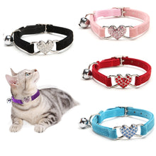 Load image into Gallery viewer, Cat Collar With Bell Collar For Cats Kitten Puppy Leash Collars For Cats Dog Chihuahua Pet Cat Collars Leashes Lead Pet Supplies