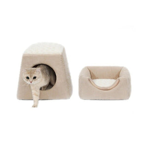 Collapsible Cat Cave Warm House Kennel Beds Pet Cats Sofa Mats Dogs for Small Kittens Home Window Sleeping Nest