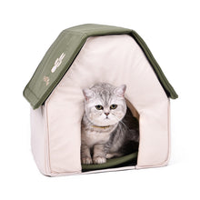 Load image into Gallery viewer, Drop shipping Foldable Pet Cat Cave House Cat Kitten Bed Cama Para Cachorro Soft Dog House Cat Dogs Home Shape Red Green