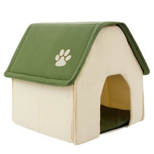 Load image into Gallery viewer, Drop shipping Foldable Pet Cat Cave House Cat Kitten Bed Cama Para Cachorro Soft Dog House Cat Dogs Home Shape Red Green