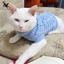 Load image into Gallery viewer, TAILUP Pet Warm Supplies Rabbit Clothing Puppy Dog Sweater Teddy Poodle Kitten Dresses Clothes Small Cat Sweater Vests 6 Sizes