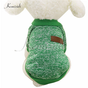 KEMISIDI Dog Clothes Ten Colors Classic Fashion Wool Sweater Dog And Cat Autumn And Winter Sweet Fleece Clothing