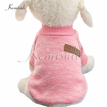 Load image into Gallery viewer, KEMISIDI Dog Clothes Ten Colors Classic Fashion Wool Sweater Dog And Cat Autumn And Winter Sweet Fleece Clothing