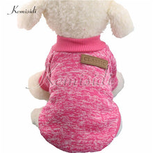 Load image into Gallery viewer, KEMISIDI Dog Clothes Ten Colors Classic Fashion Wool Sweater Dog And Cat Autumn And Winter Sweet Fleece Clothing