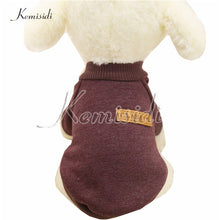 Load image into Gallery viewer, KEMISIDI Dog Clothes Ten Colors Classic Fashion Wool Sweater Dog And Cat Autumn And Winter Sweet Fleece Clothing