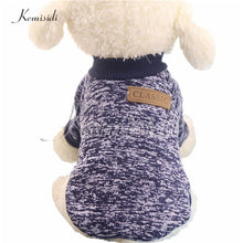 Load image into Gallery viewer, KEMISIDI Dog Clothes Ten Colors Classic Fashion Wool Sweater Dog And Cat Autumn And Winter Sweet Fleece Clothing