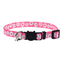 Load image into Gallery viewer, Safety Buckle Adjustable Kitten Small Dogs Cats Printing Collars Cat Collar With Bell Pet Supplies J2Y