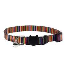 Load image into Gallery viewer, Safety Buckle Adjustable Kitten Small Dogs Cats Printing Collars Cat Collar With Bell Pet Supplies J2Y