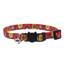 Load image into Gallery viewer, Safety Buckle Adjustable Kitten Small Dogs Cats Printing Collars Cat Collar With Bell Pet Supplies J2Y