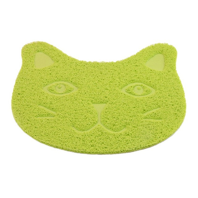 Waterproof Kitten Feeder PVC Pet Cat Toilet Mat Pad Home Mats Cat Litter Trapper Easy Cleaning Mat Pet Cat Supplies For Gatos