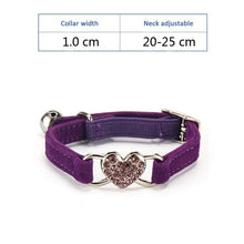 Load image into Gallery viewer, Cat Collar With Bell Collar For Cats Kitten Puppy Leash Collars For Cats Dog Chihuahua Pet Cat Collars Leashes Lead Pet Supplies