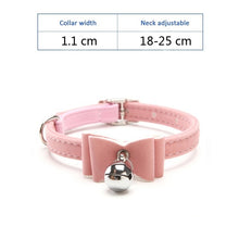 Load image into Gallery viewer, Cat Collar With Bell Collar For Cats Kitten Puppy Leash Collars For Cats Dog Chihuahua Pet Cat Collars Leashes Lead Pet Supplies