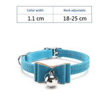 Load image into Gallery viewer, Cat Collar With Bell Collar For Cats Kitten Puppy Leash Collars For Cats Dog Chihuahua Pet Cat Collars Leashes Lead Pet Supplies