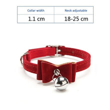 Load image into Gallery viewer, Cat Collar With Bell Collar For Cats Kitten Puppy Leash Collars For Cats Dog Chihuahua Pet Cat Collars Leashes Lead Pet Supplies