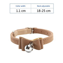 Load image into Gallery viewer, Cat Collar With Bell Collar For Cats Kitten Puppy Leash Collars For Cats Dog Chihuahua Pet Cat Collars Leashes Lead Pet Supplies