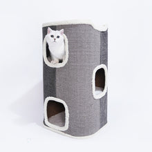 Load image into Gallery viewer, pet bed luxury house with window  pet products  cats home  pet chinchilla  cat window hammock  cat sleeping bed  sisal