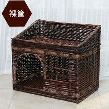Load image into Gallery viewer, handmade Cat bed house in summer pet cat rattan villa home durable pet sleeping bed Breathable  cat kennel  dropshipping